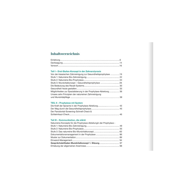 Handbuch: Von der Zahnreinigung bis zu den Mundvitalkonzepten