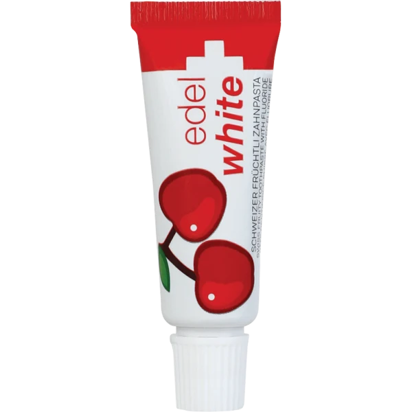 edelwhite 7 Früchtli Kräuterzahnpasta Kinder 7 x 9,4 ml edel+white Schweizer Kinder-Zahncreme 0-6 Jahre