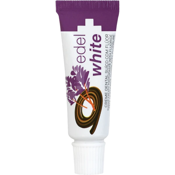 edelwhite 7 Früchtli Kräuterzahnpasta Kinder 7 x 9,4 ml edel+white Schweizer Kinder-Zahncreme 0-6 Jahre