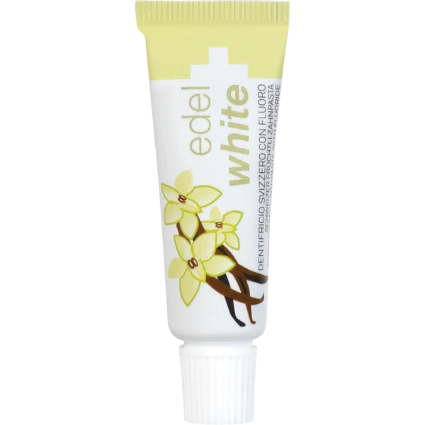 edelwhite 7 Früchtli Kräuterzahnpasta Kinder 7 x 9,4 ml edel+white Schweizer Kinder-Zahncreme 0-6 Jahre