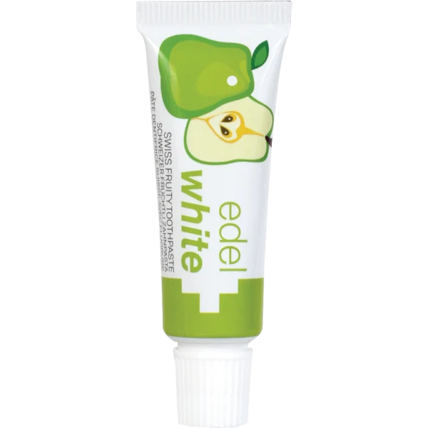 edelwhite 7 Früchtli Kräuterzahnpasta Kinder 7 x 9,4 ml edel+white Schweizer Kinder-Zahncreme 0-6 Jahre