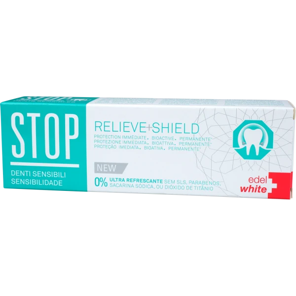 edel+white STOP Sensitive Zahngel - Sofort. Bioaktiver Schutz. Für immer.