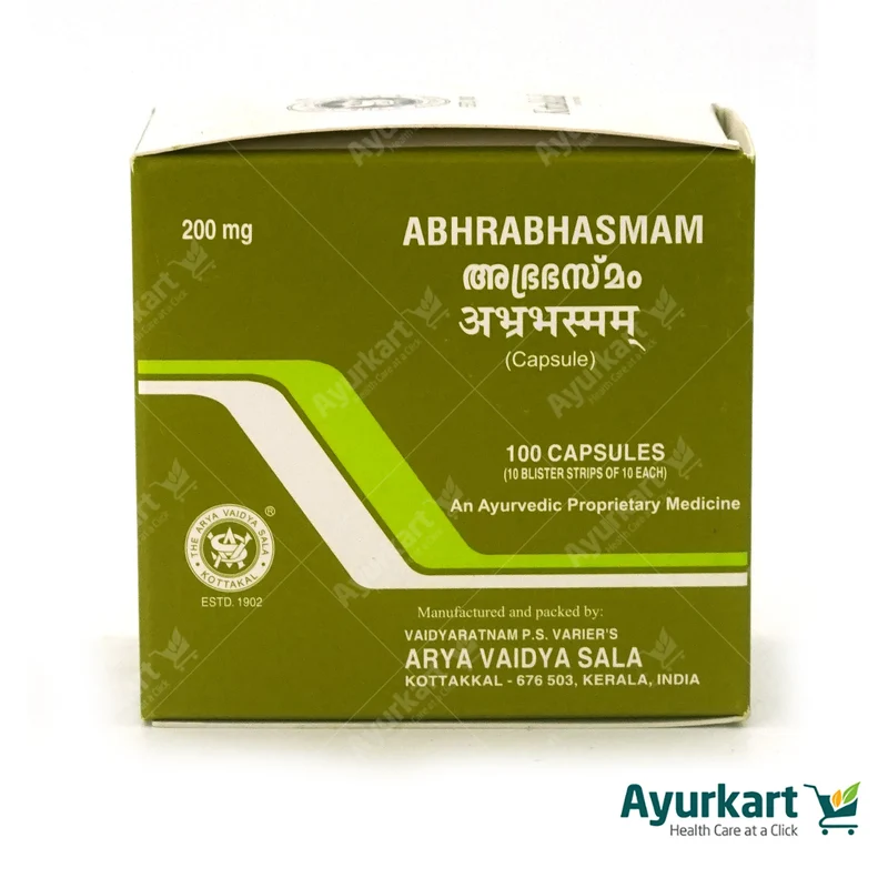 Abhra Bhasmam 200 mg Capsule - Kottakkal Ayurveda