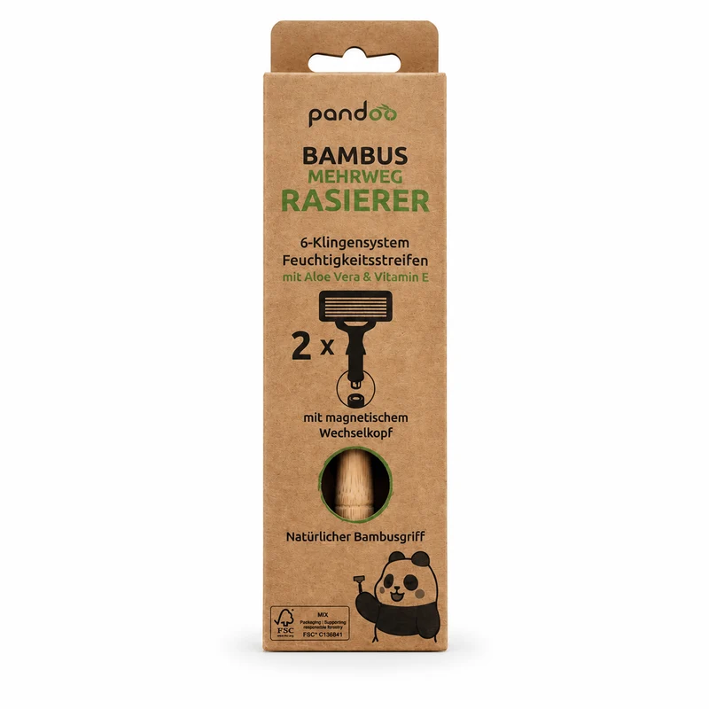 Bambus Rasierer mit Wechselkopf