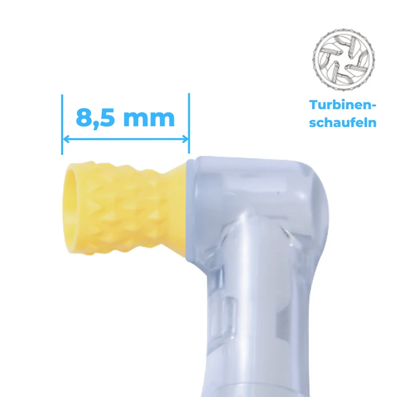 Prophy Angles | Silikonkelch | 60° reziprok | genoppt, Turbinenschaufel | 100 Stück