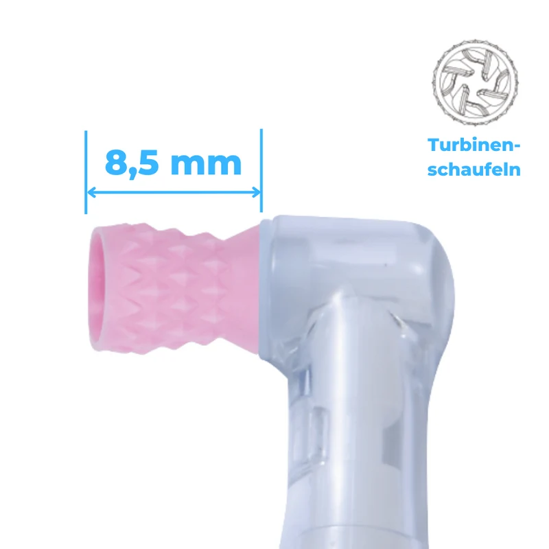 Prophy Angles | Silikonkelch | 60° reziprok | genoppt, Turbinenschaufel | 100 Stück
