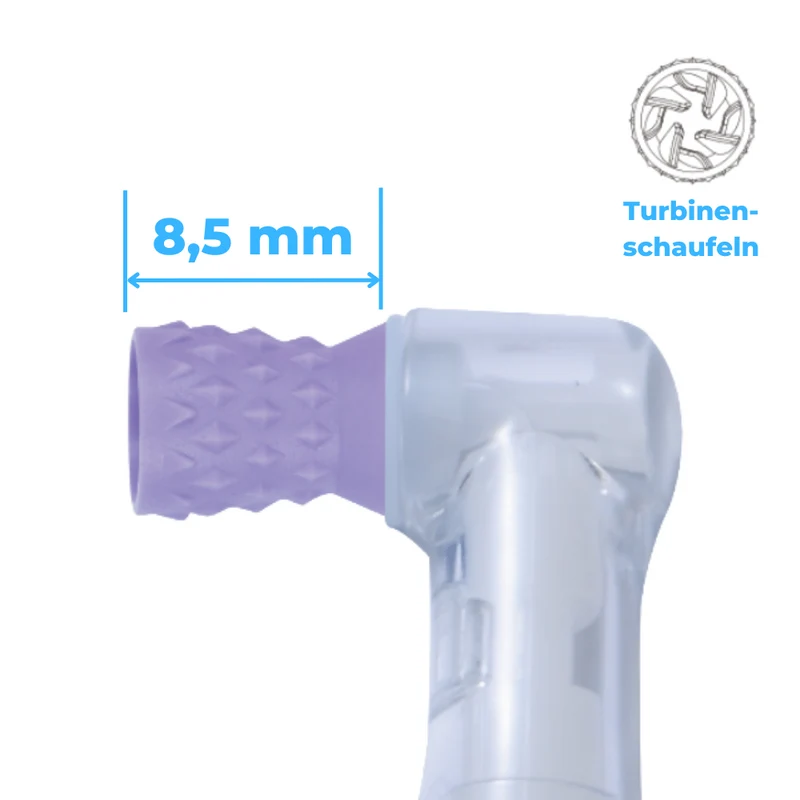 Prophy Angles | Silikonkelch | 60° reziprok | genoppt, Turbinenschaufel | 100 Stück