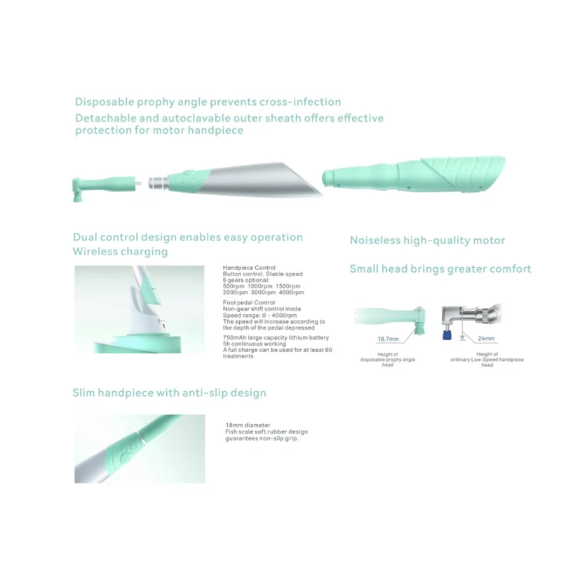 Prophy Angles für K-Po Prophylaxe Handstück | 7er Pack