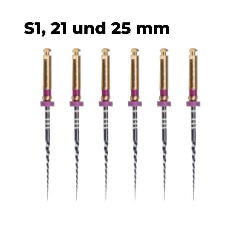 Wurzelkanalinstrumente Super Feilen E2 Blue NiTi | 6er Pack