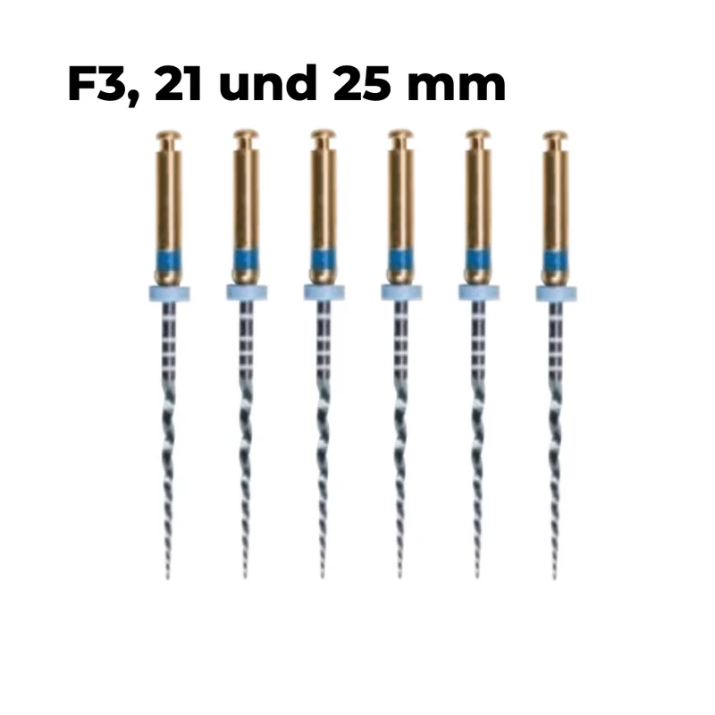 Wurzelkanalinstrumente Super Feilen E2 Blue NiTi | 6er Pack