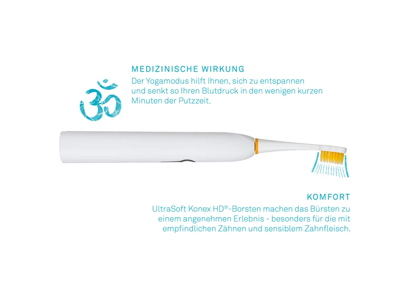 edelwhite Sonic Generation Health Suite 8+ Schallzahnbürste Ultrasoft INKL. 4 ERSATZKÖPFE (UVP 59,96€) STIFTUNG WARENTEST NOTE 1,9 GUT /SEHR GUT " ausgezeichnet dank 2-wöchigen Akkulaufzeit" , inkl. Reisehandtuch