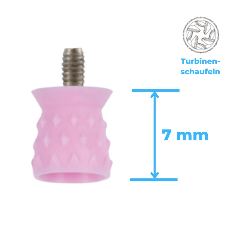 Polierkelche | Screw-In | Silikon, Short Cup | Genoppt, Turbinenschaufel | 100 Stück