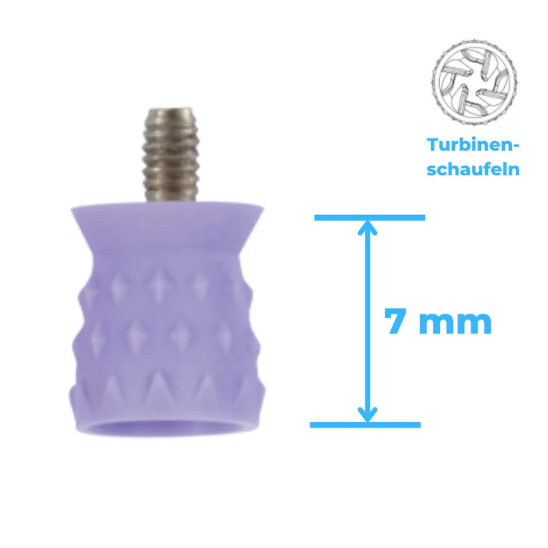 Polierkelche | Screw-In | Silikon, Short Cup | Genoppt, Turbinenschaufel | 100 Stück
