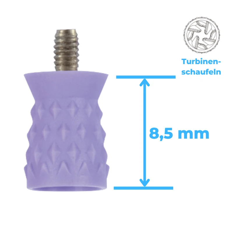 Polierkelche | Screw-In | Silikon | Genoppt, Turbinenschaufel | 100 Stück