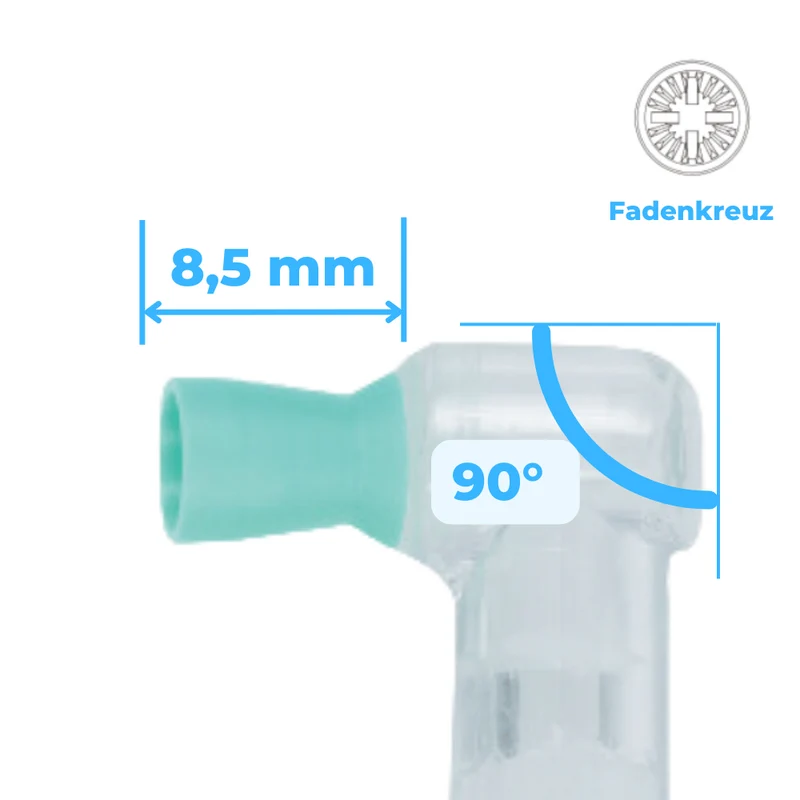 Prophy Angles | Silikonkelch | glatt, Fadenkreuz, 90° | 100 Stück