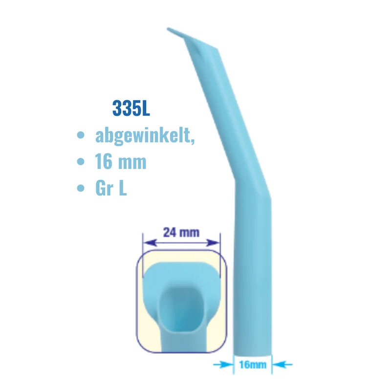 Absaugkanülen | abgewinkelt L, M, Pedo | 10 Stück | bunt