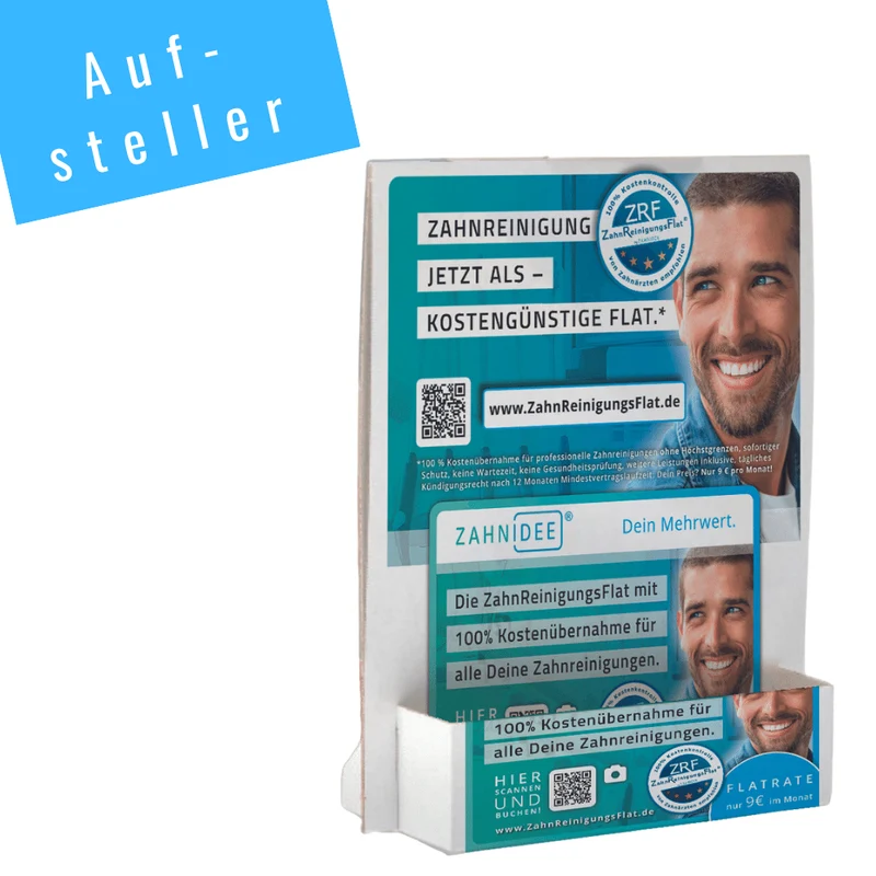 ZAHNIDEE® Starterpaket zur Einführung der ZahnReinigungsFlat in der Zahnarztpraxis