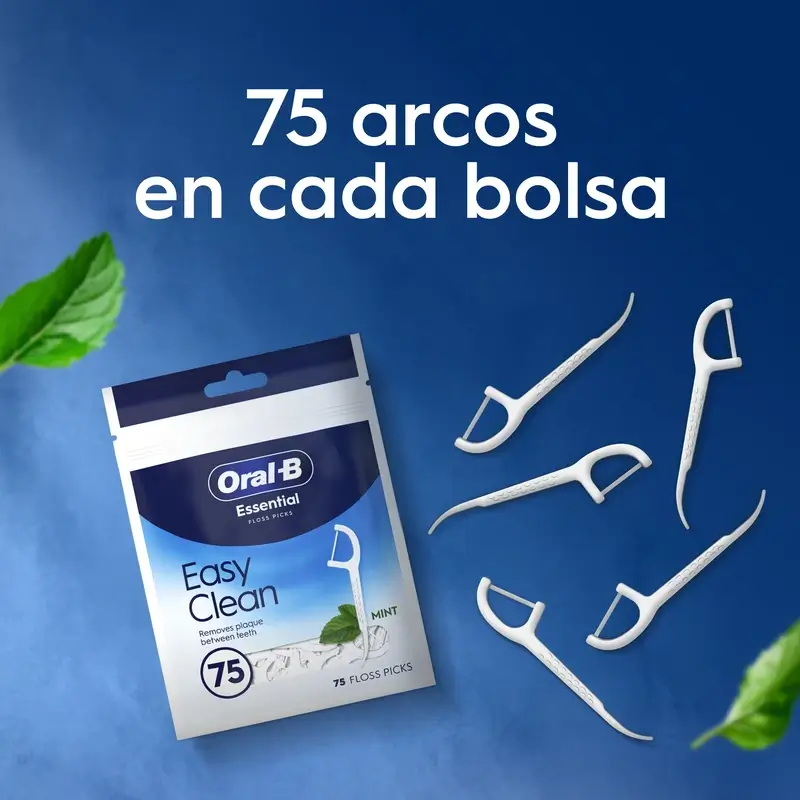 Oral-B Easy Clean Dental Arch Forms, Mint, 75 units