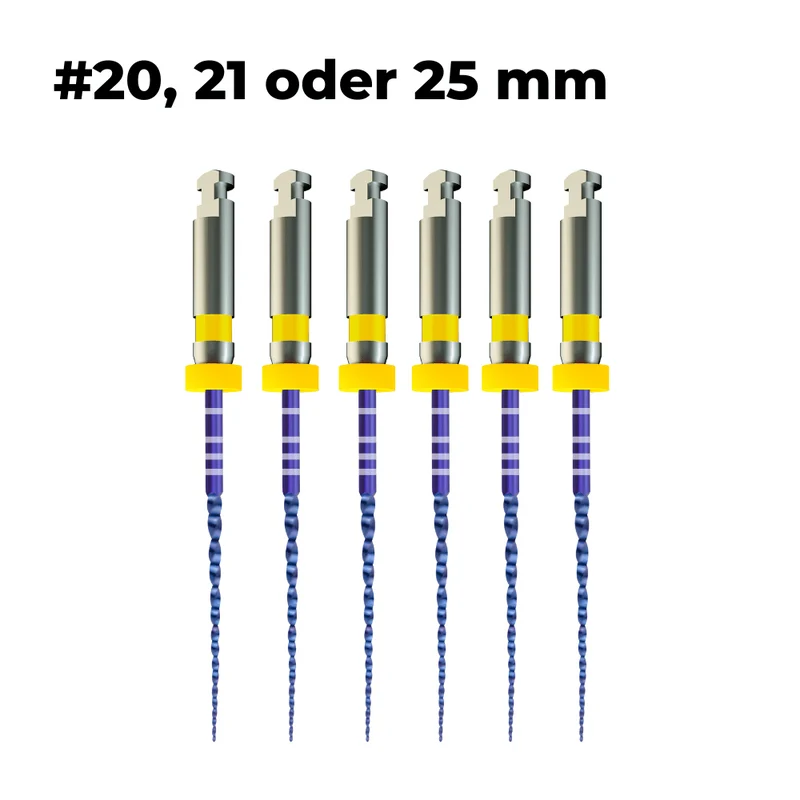 Wurzelkanalinstrumente Pro-Flexi Feilen E3 NiTi | 6er Pack