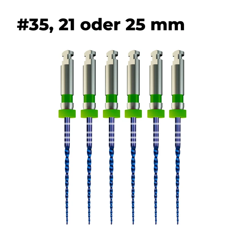 Wurzelkanalinstrumente Pro-Flexi Feilen E3 NiTi | 6er Pack