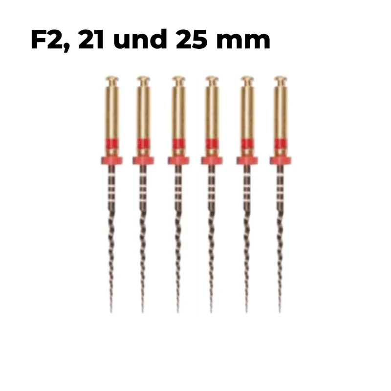 Wurzelkanalinstrumente Super Feilen E1 Gold NiTi | 6er Pack