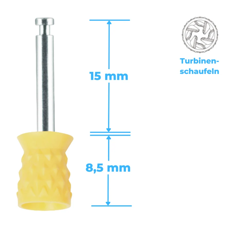 Polierkelche | CA-Schaft | Silikon | genoppt, Turbinenschaufel | 100 Stück