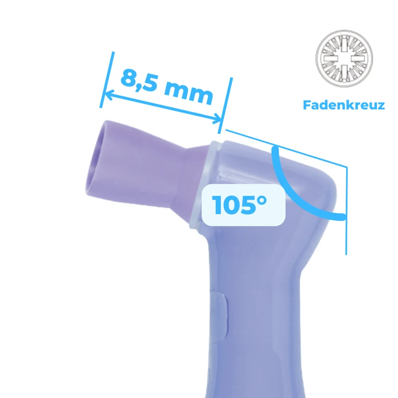Prophy Angles| Silikonkelch| glatt, Fadenkreuz, 105° | 100 Stück