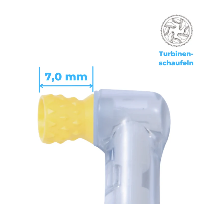 Prophy Angles | Silikonkelch, Short Cup | 60° reziprok | genoppt, Turbinenschaufel | 100 Stück