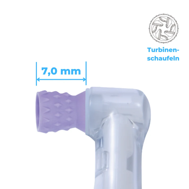 Prophy Angles | Silikonkelch, Short Cup | 60° reziprok | genoppt, Turbinenschaufel | 100 Stück