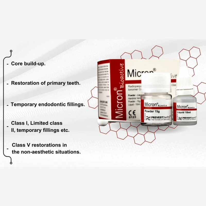 Micron® Bioactive | Glasionomerzement| Röntgenopak Hydroxylapatit modifiziert
