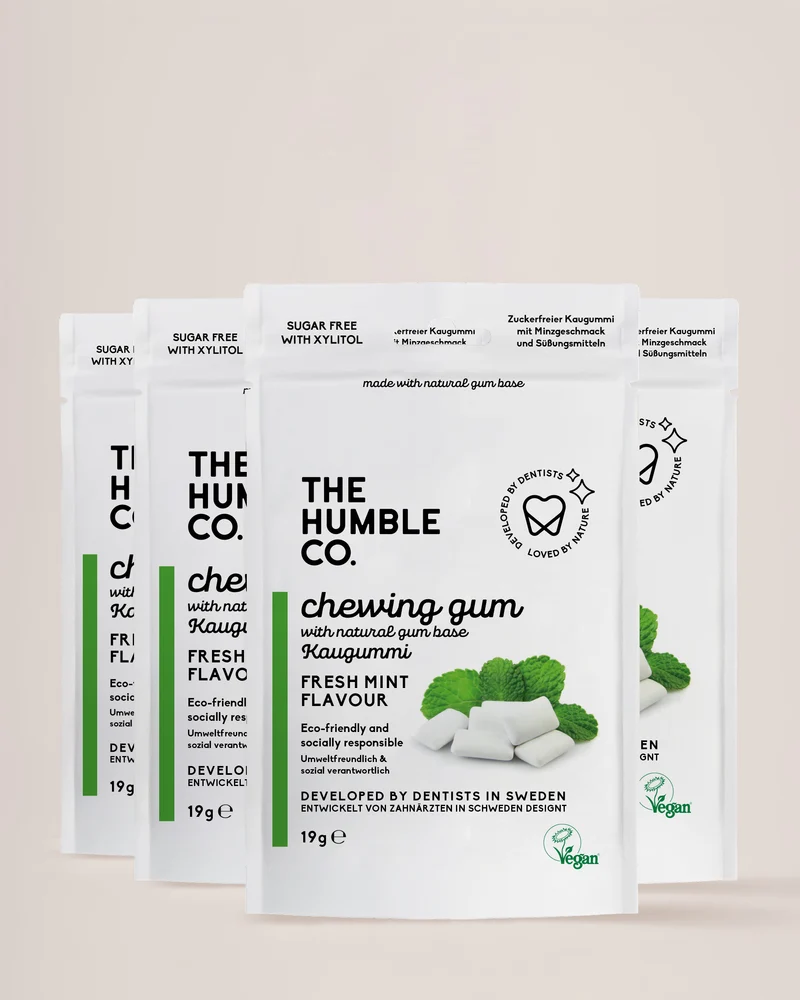4-pack Natural Chewing Gum - Fresh Mint