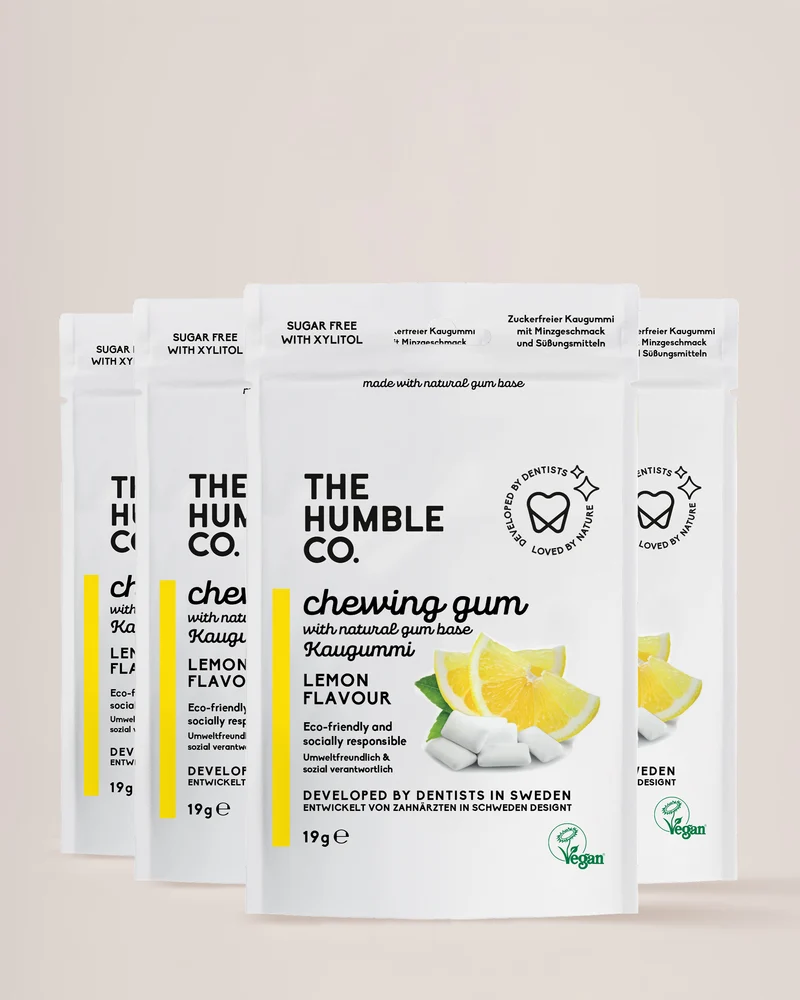 4-pack Natural Chewing Gum - Lemon