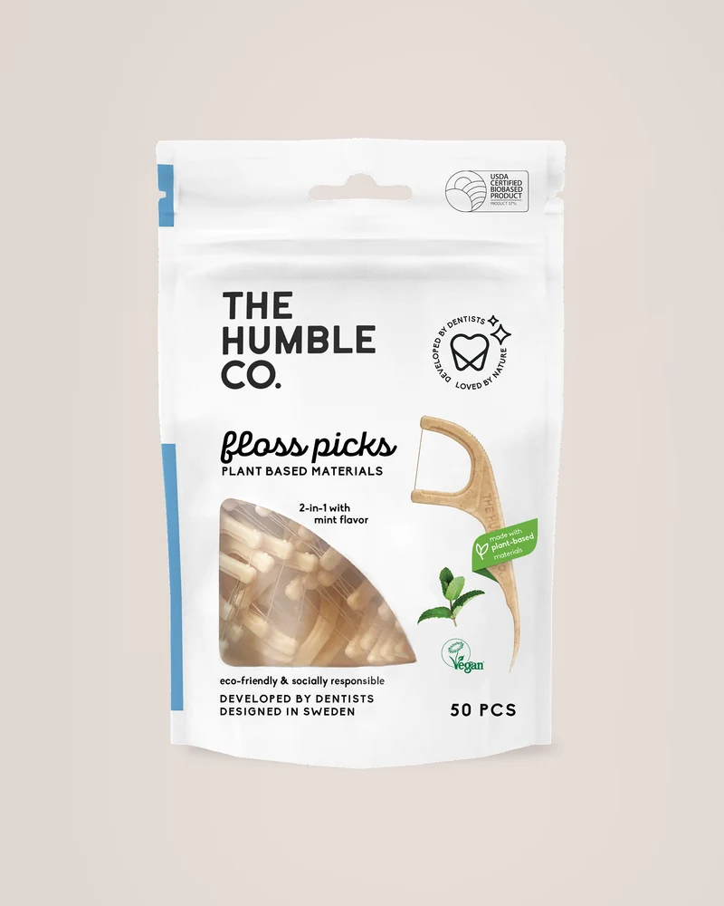 Floss Picks Single Thread - Mint