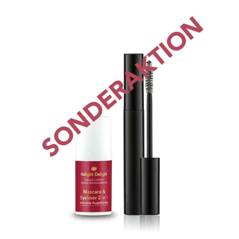Hello Lovely - Mascara & Eyeliner 2 in 1 mit Wimpern-Bürstchen