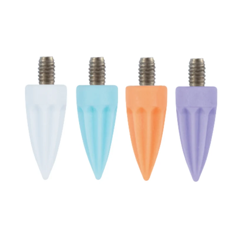 Polierspitzen | Screw-In | Silikon | geriffelt, spitz | 100 Stück