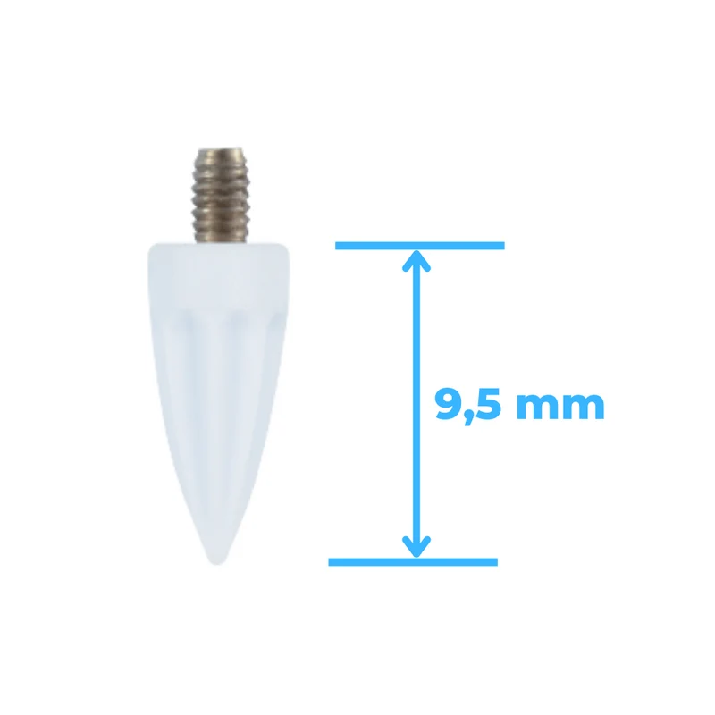 Polierspitzen | Screw-In | Silikon | geriffelt, spitz | 100 Stück