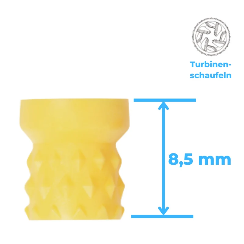 Polierkelche | Snap-On | Silikon | genoppt, Turbinenschaufel | 100 Stück