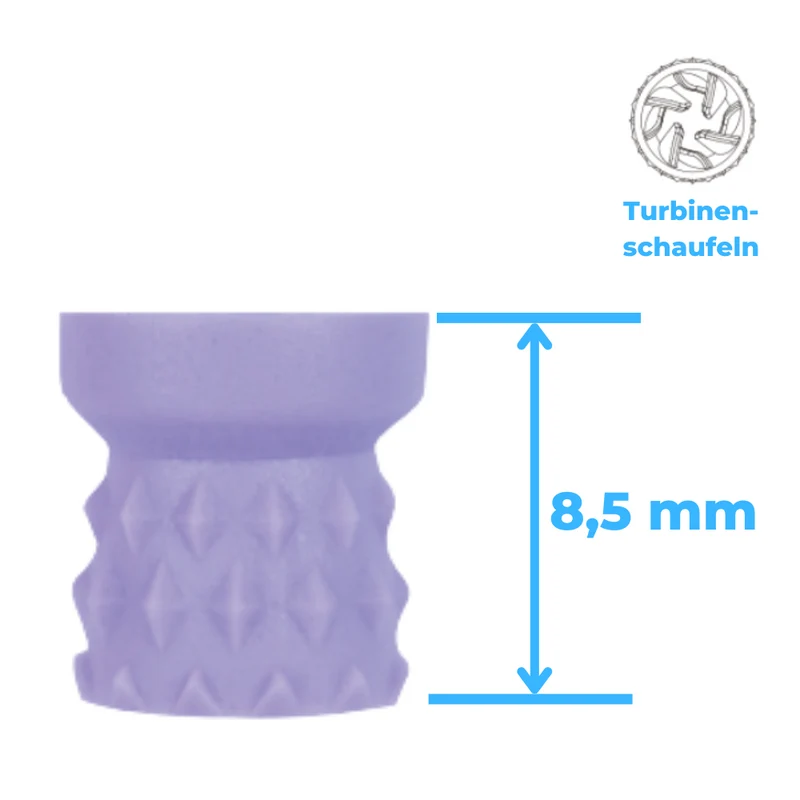 Polierkelche | Snap-On | Silikon | genoppt, Turbinenschaufel | 100 Stück