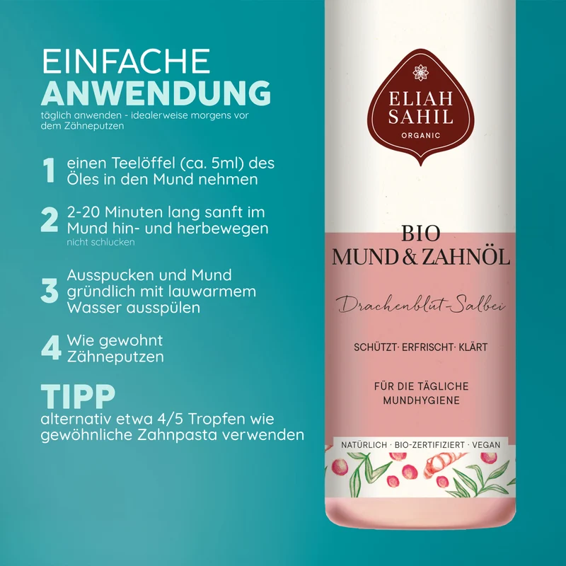 Bio Zahnöl | Drachenblut Salbei by Eliah Sahil