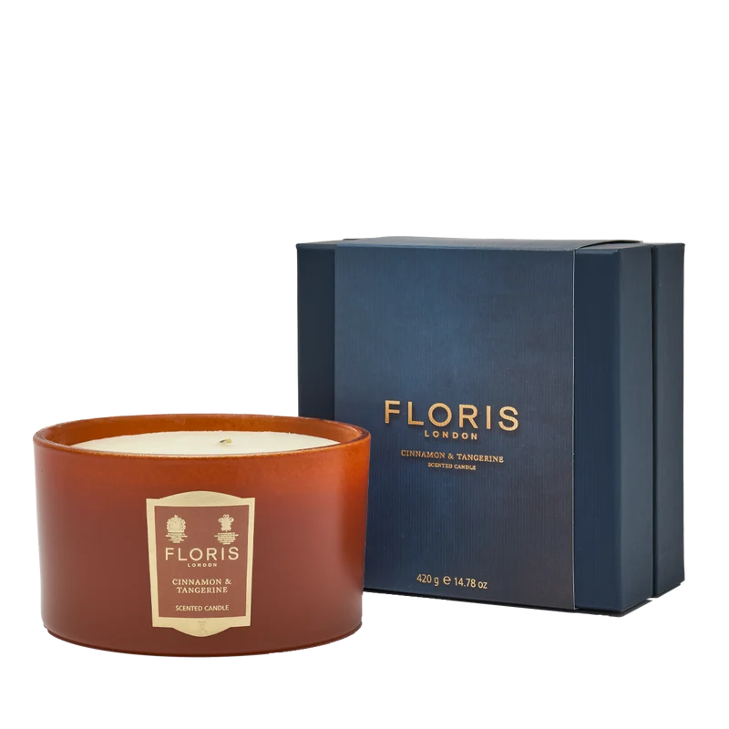 Cinnamon & Tangerine Deluxe Three Wick Candle