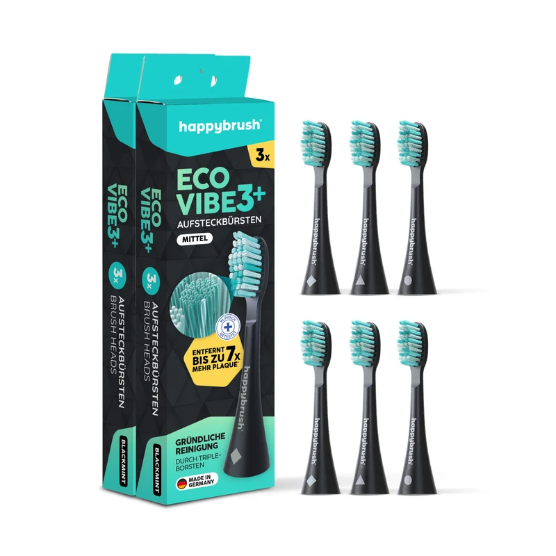 Aufsteckbürsten Eco Vibe 3+ | Black-Mint