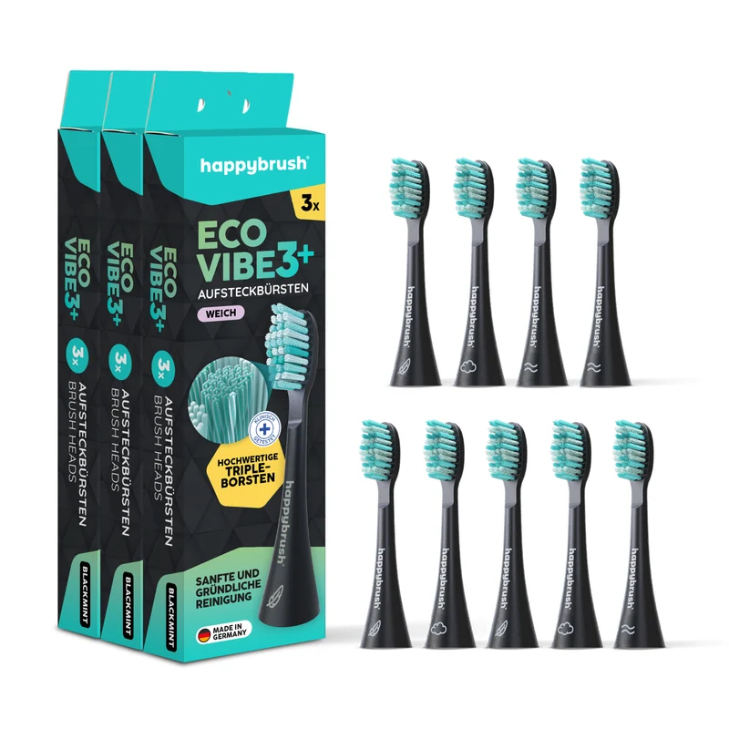 Aufsteckbürsten Eco Vibe 3+ | Black-Mint