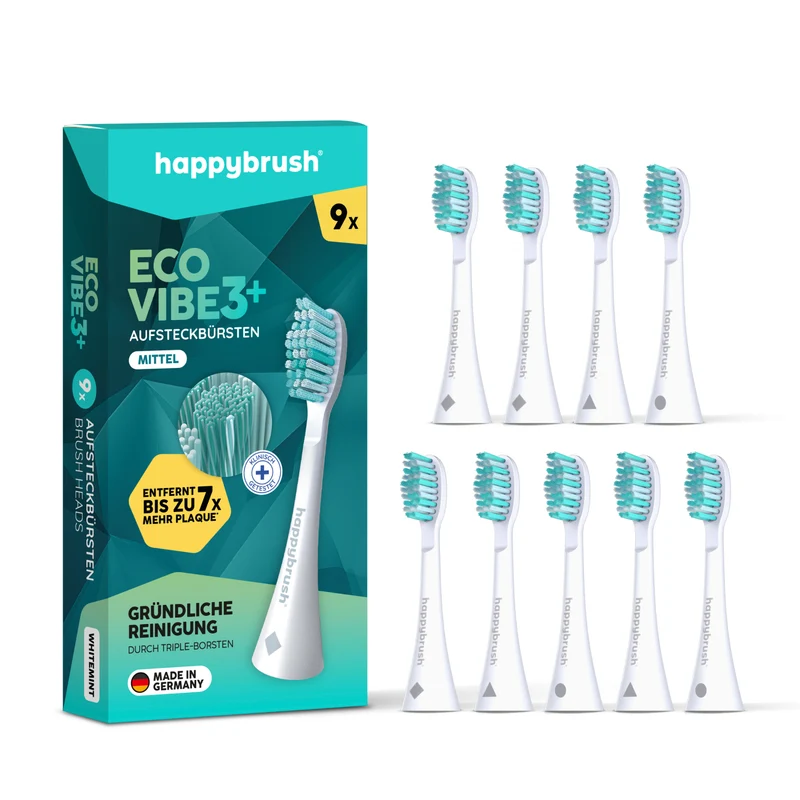 Aufsteckbürsten Eco Vibe 3+ | White-Mint