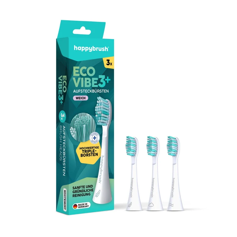 Aufsteckbürsten Eco Vibe 3+ | White-Mint