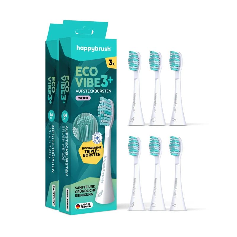 Aufsteckbürsten Eco Vibe 3+ | White-Mint