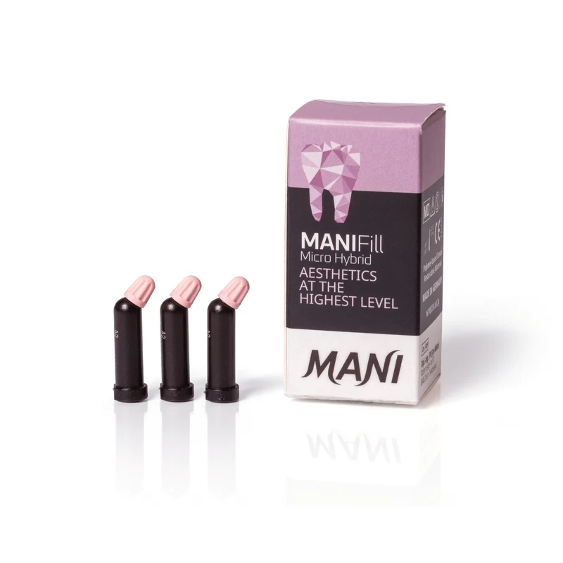 MANIFill Micro Hybrid | Lichthärtendes Microhybrid-Komposit | Kompulen – 16 Stück à 0,25g = 4g