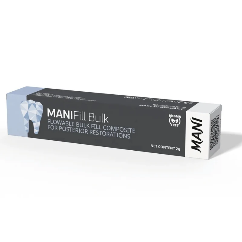 MANIFill Bulk - Bulk-Fill-Komposit Klasse-I- und -II-Restaurationen | 2g Spritze incl. 10 Applikationsspitzen