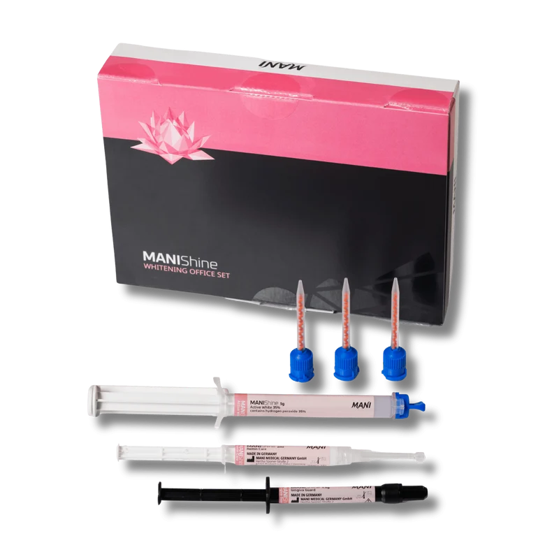MANIShine Whitening Office Set - Bleachingmaterial mit 35% Wasserstoffperoxid