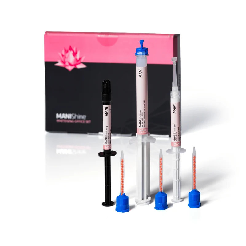 MANIShine Whitening Office Set - Bleachingmaterial mit 35% Wasserstoffperoxid