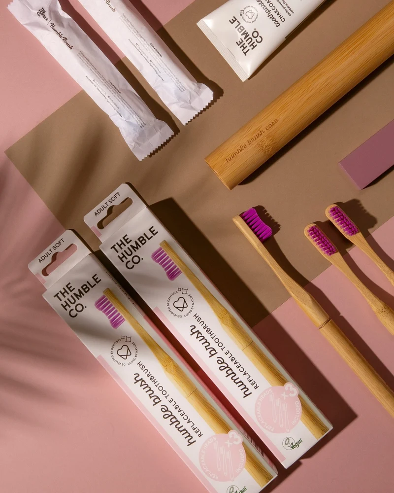 Replaceable Head Humble Brush - Soft - Purple